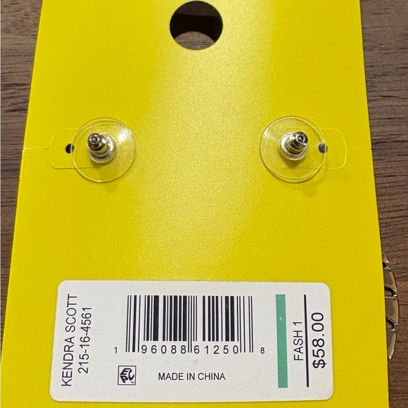 Kendra Scott Hattie statement earring rhodium plated - Picture 4 of 4